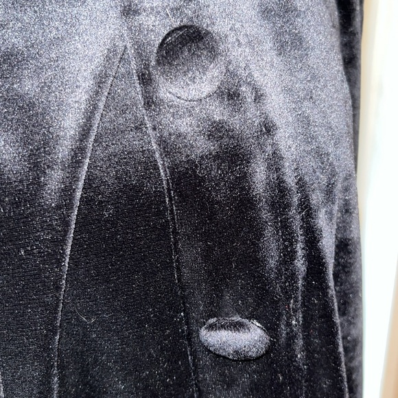 Coldwater Creek black 2 pc velvet/embroidered lace fit & flare maxi holiday M - Picture 8 of 11